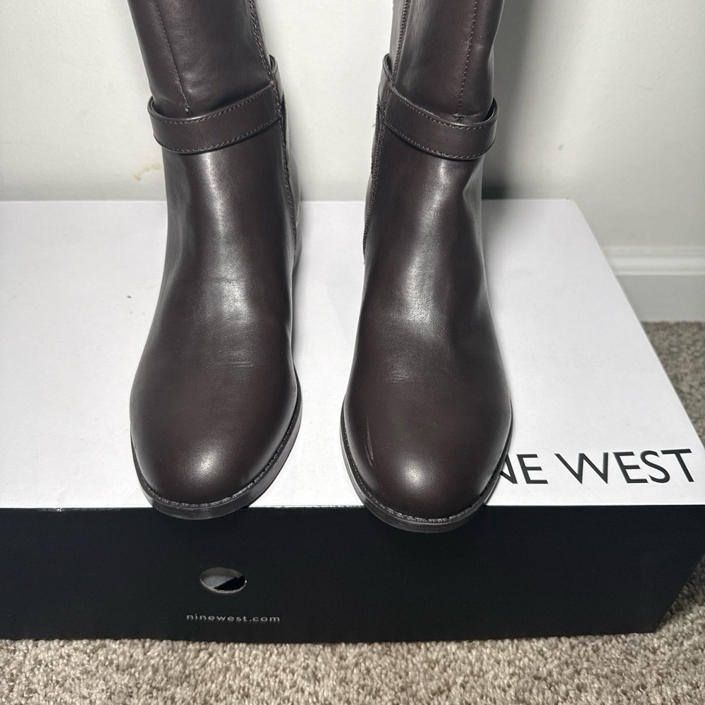 Nine West Women's Brown Knee High Boots Size 10 - Picture 4 of 7